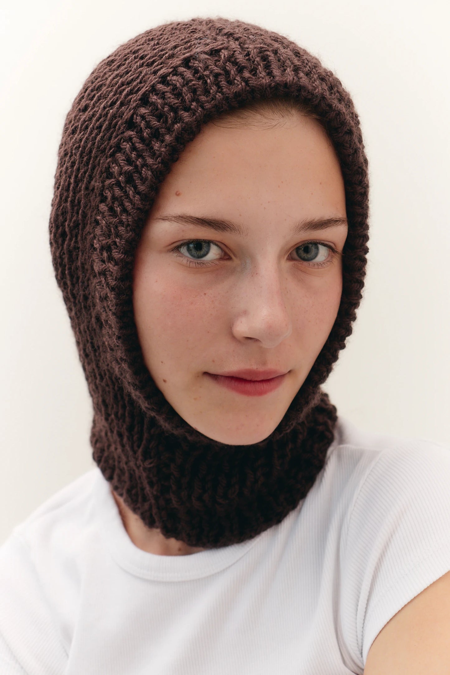 BROWN BALACLAVA HOOD