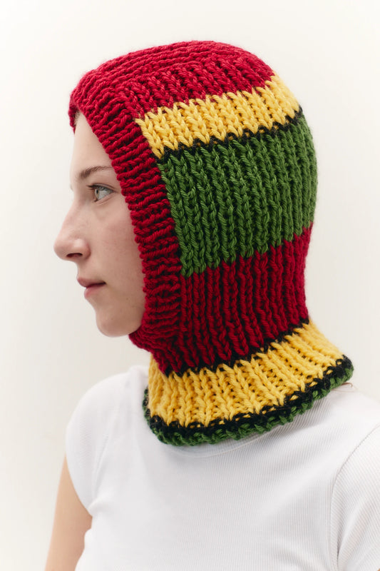 COLOR BLOCK BALACLAVA HOOD