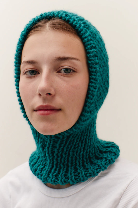 GREEN BALACLAVA HOOD