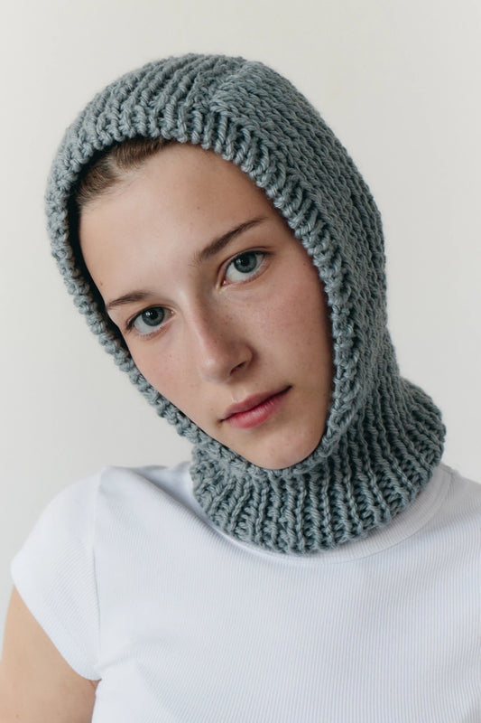 GREY BALACLAVA HOOD